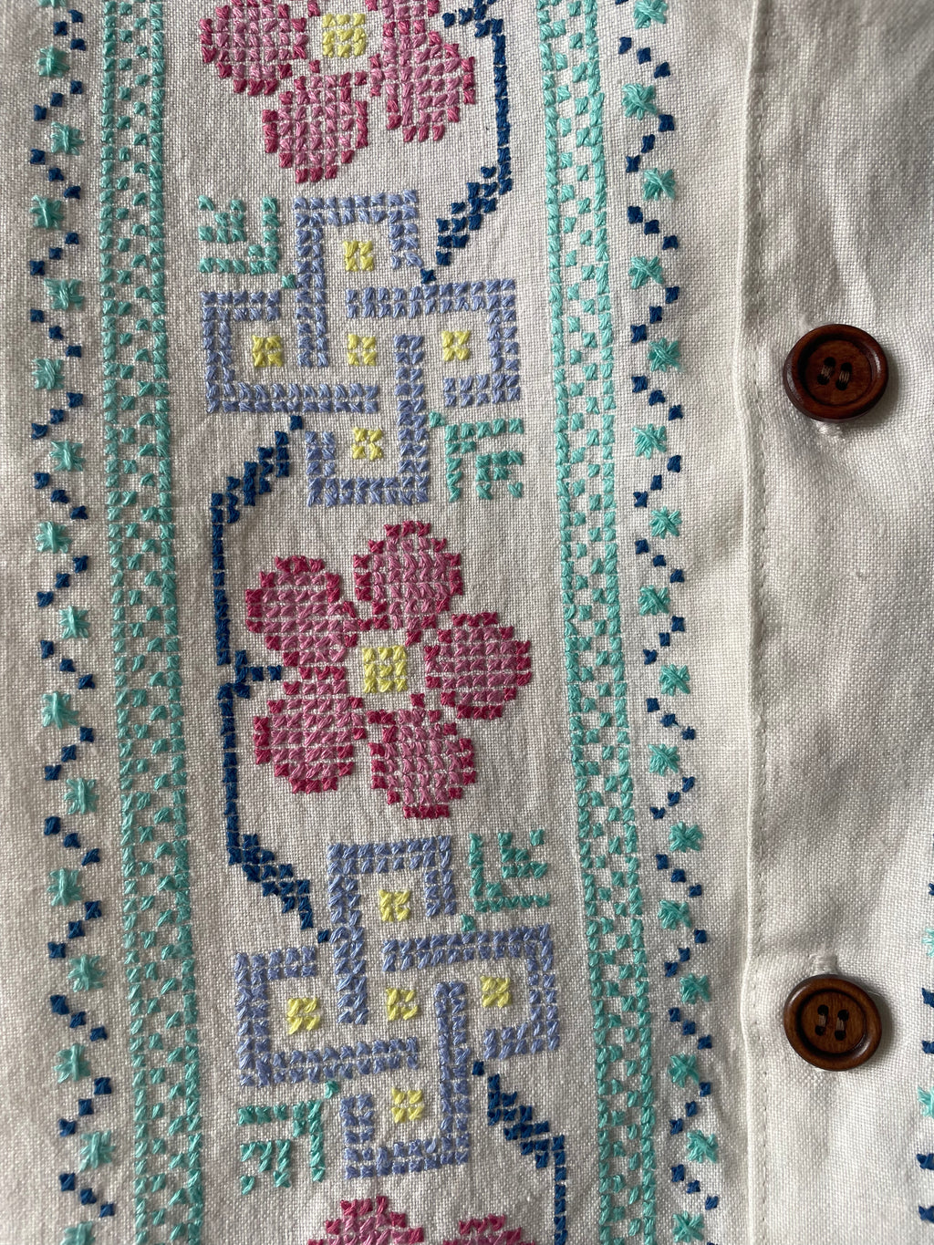Cross-stitch flowers