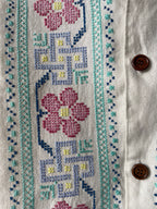 Cross-stitch flowers