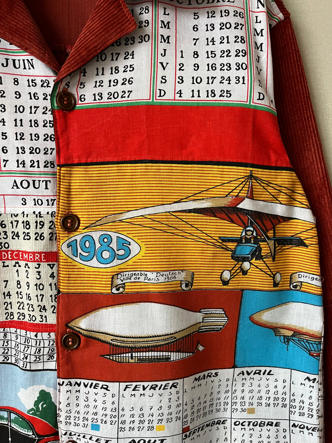 French Calendar Shirt 1964-88