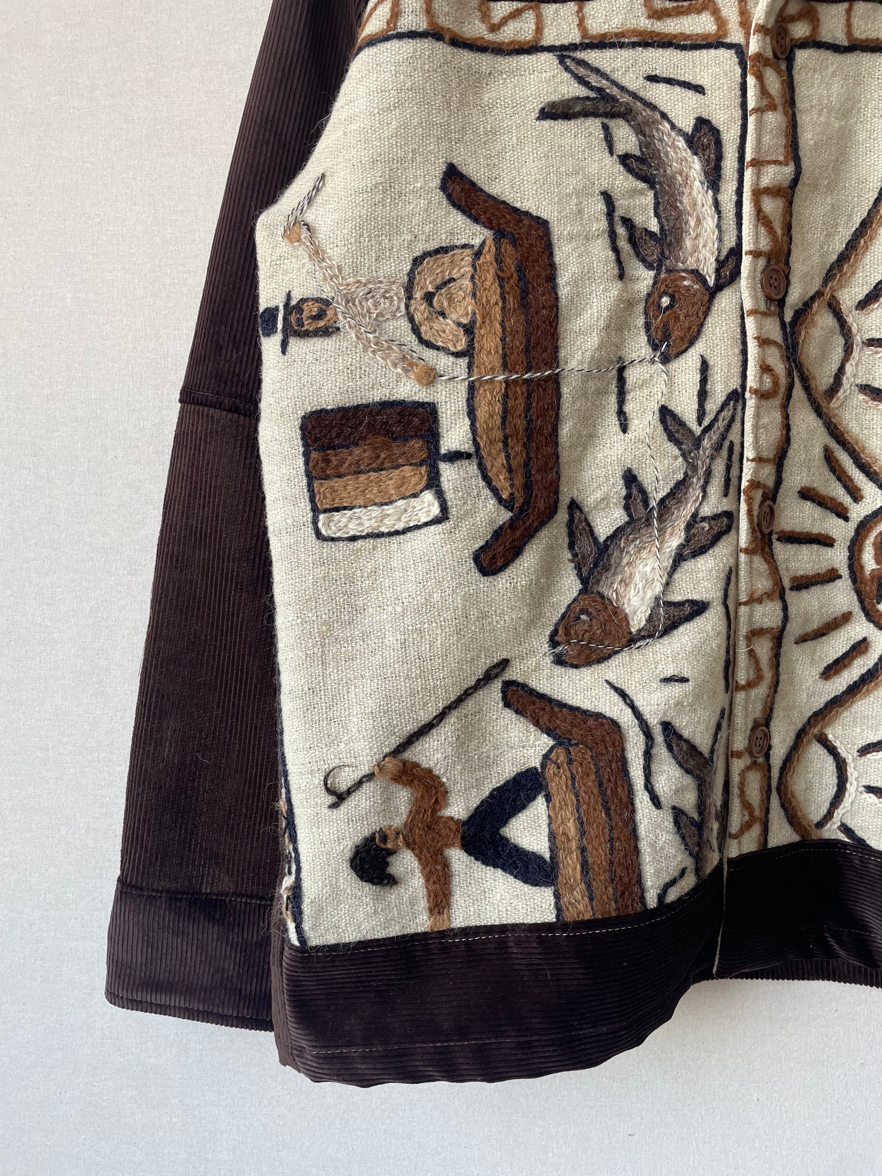 Peruvian Jacket - Brown Corduroy
