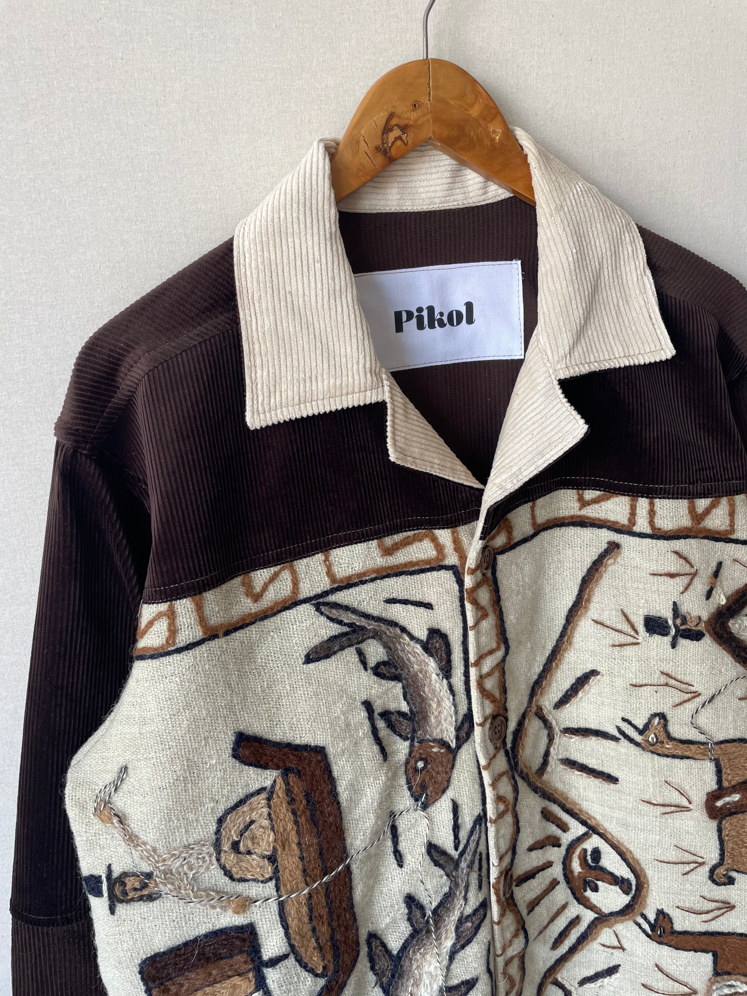 Peruvian Jacket - Brown Corduroy