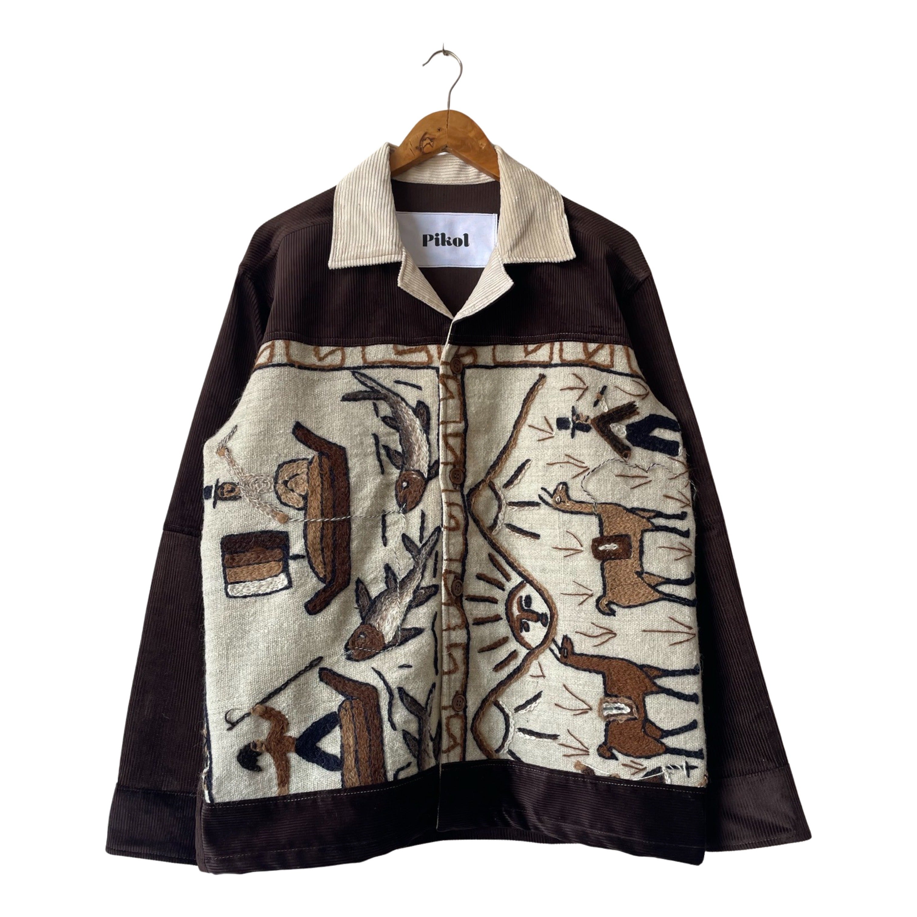 Peruvian Jacket - Brown Corduroy