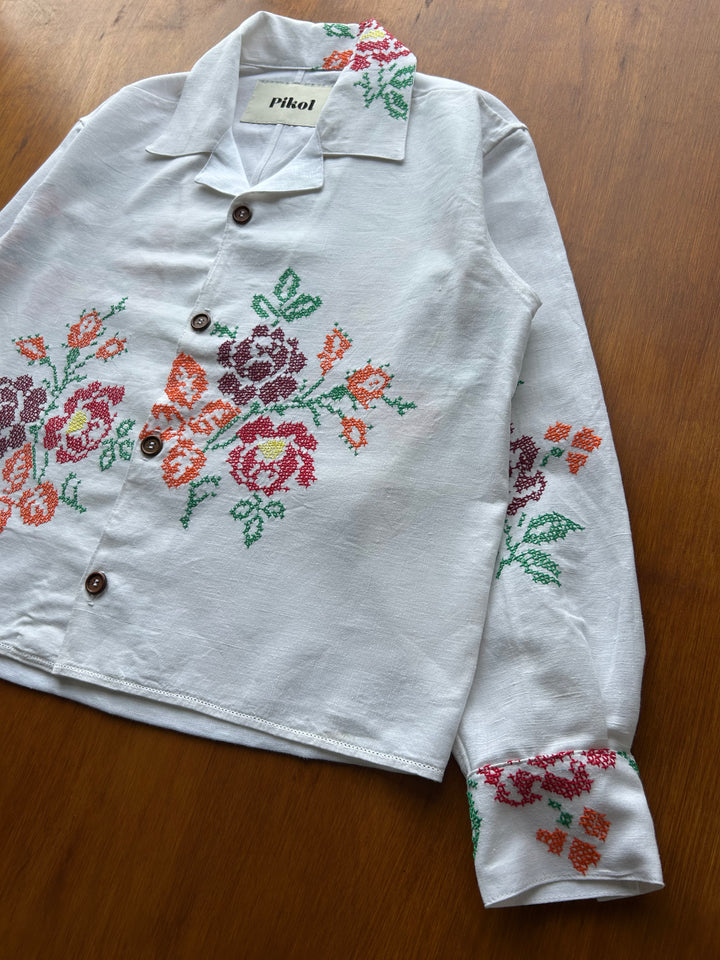 Floral Cross Stitch (Cropped)
