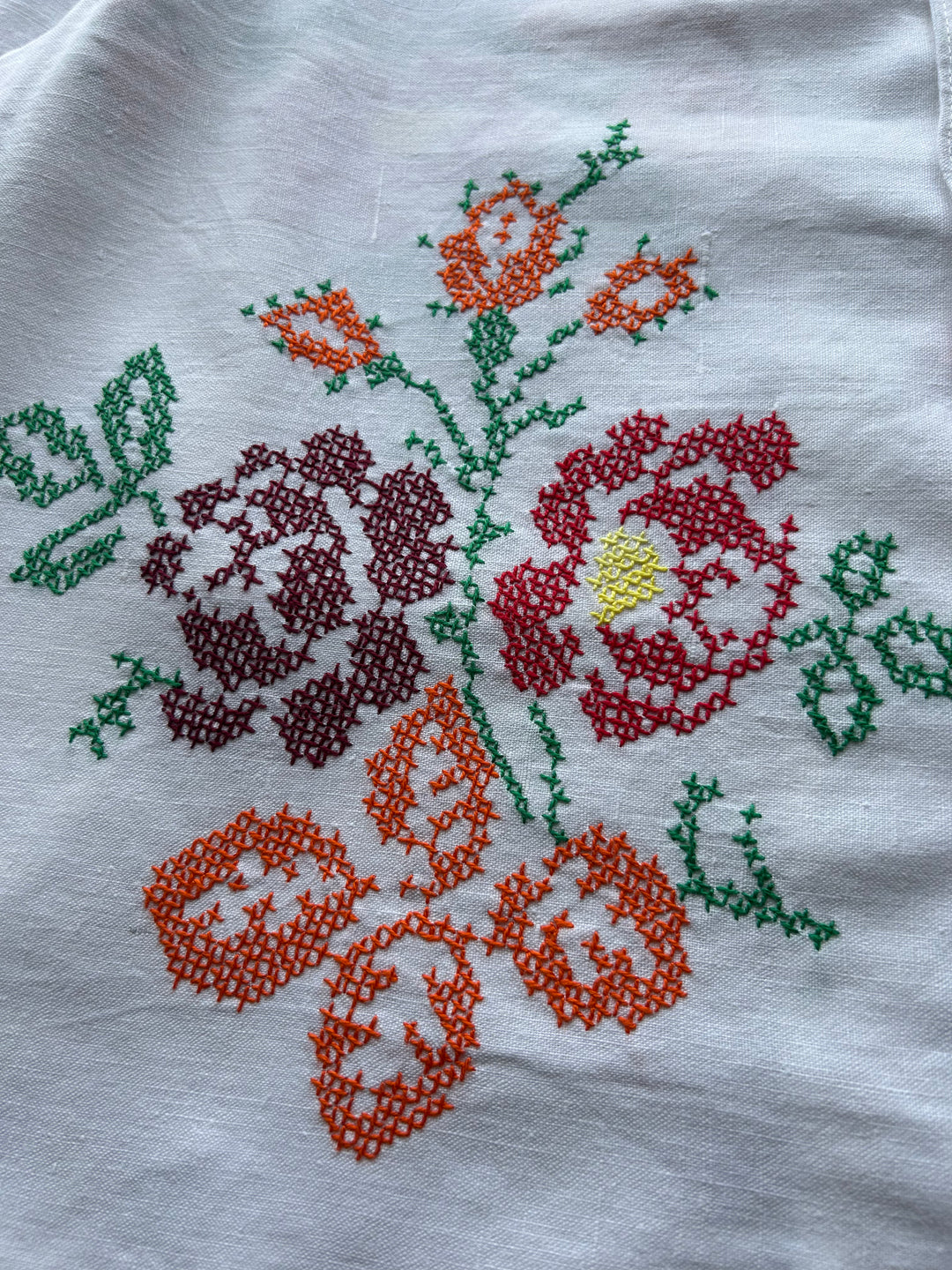 Floral Cross Stitch (Cropped)