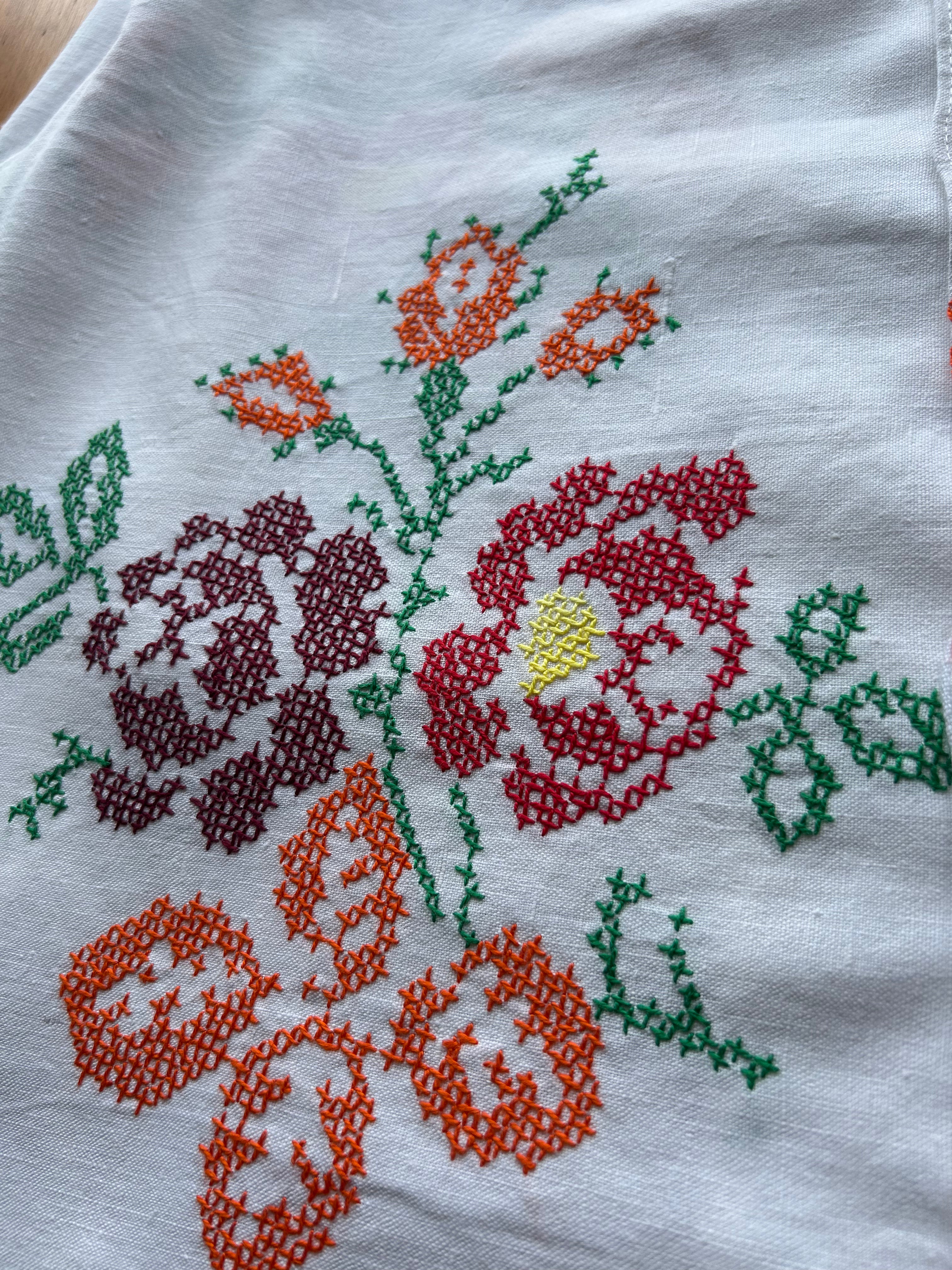 Floral Cross Stitch (Cropped)