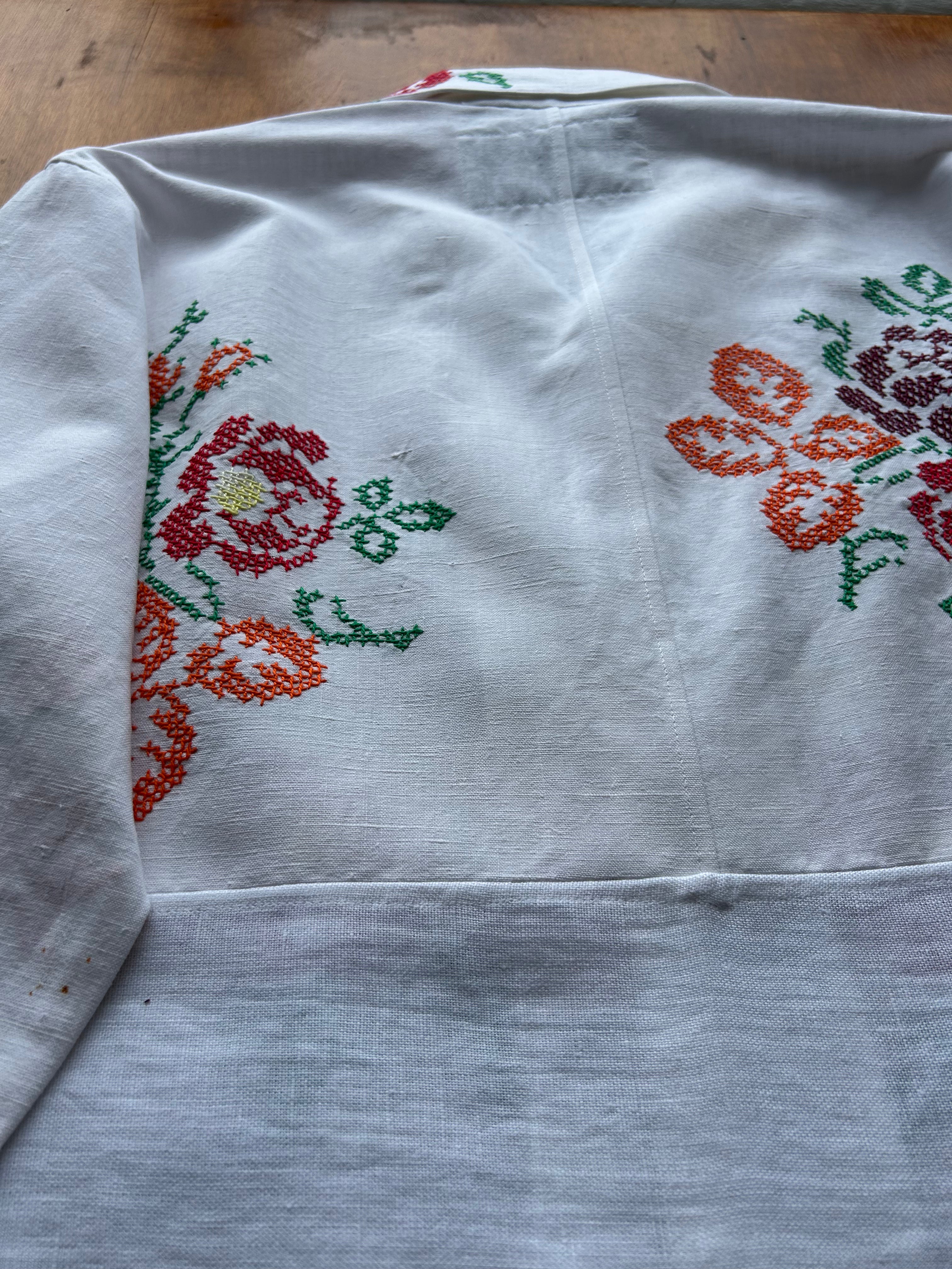 Floral Cross Stitch (Cropped)