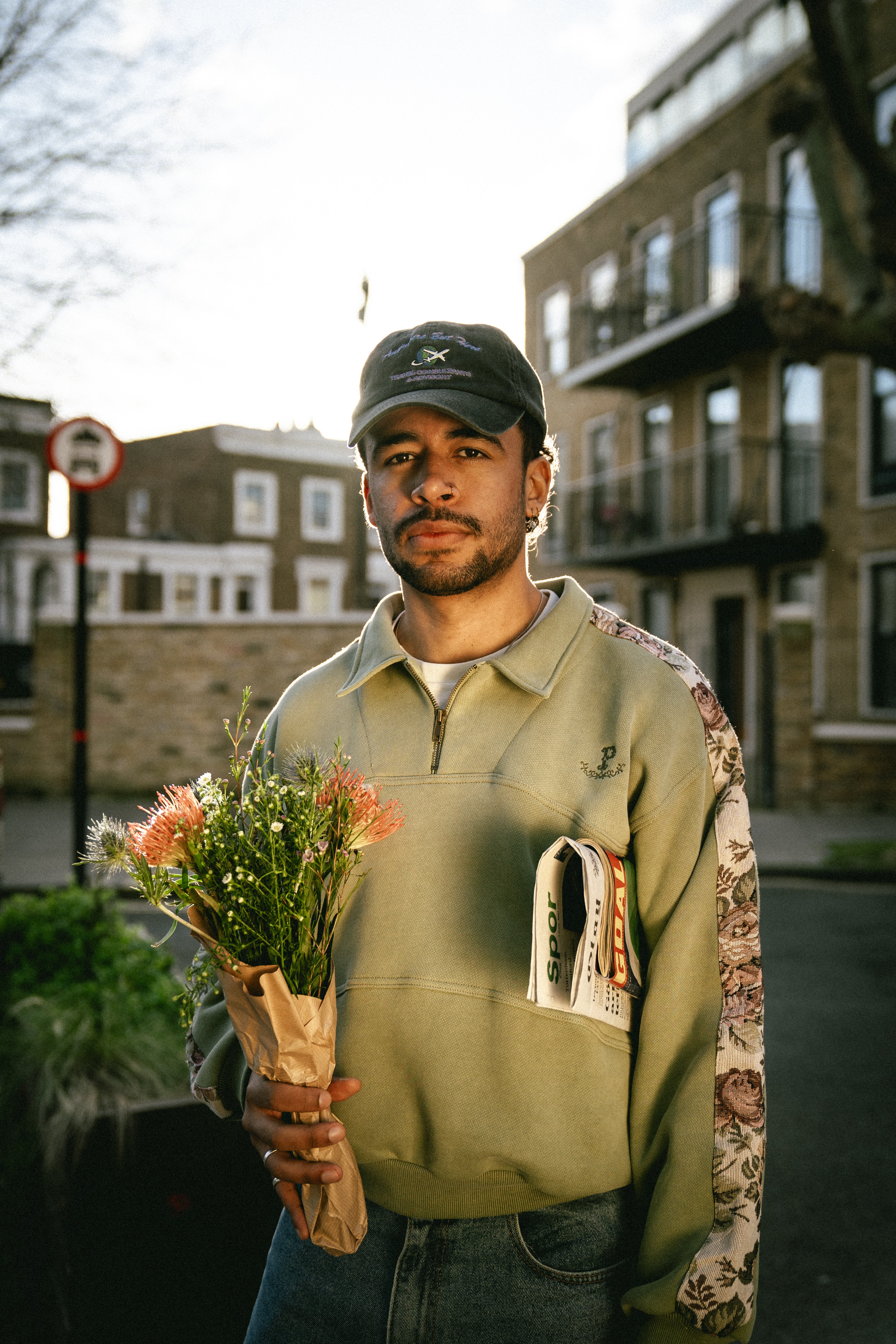 Track Jacket - Sage Wild Rose