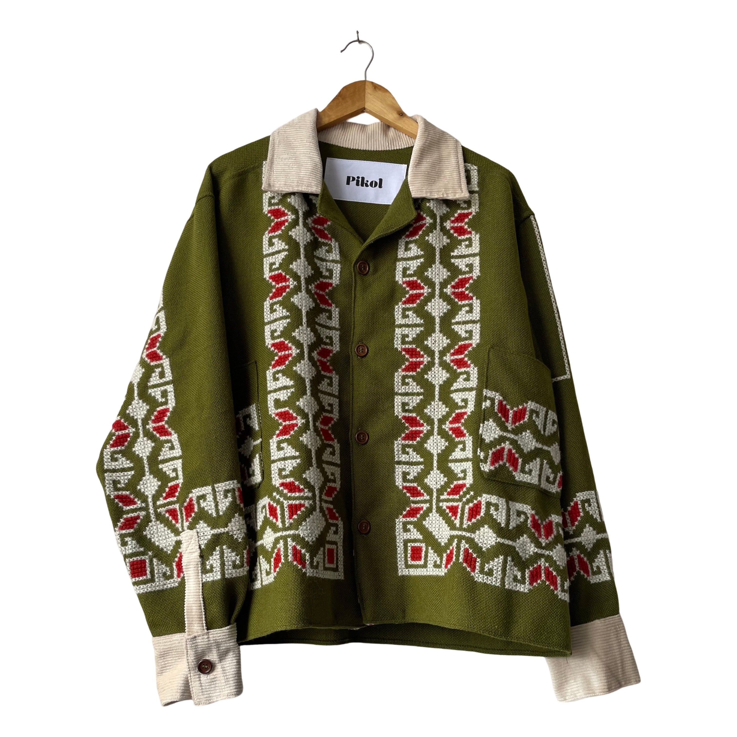 Cross-stitch Blanket Jacket