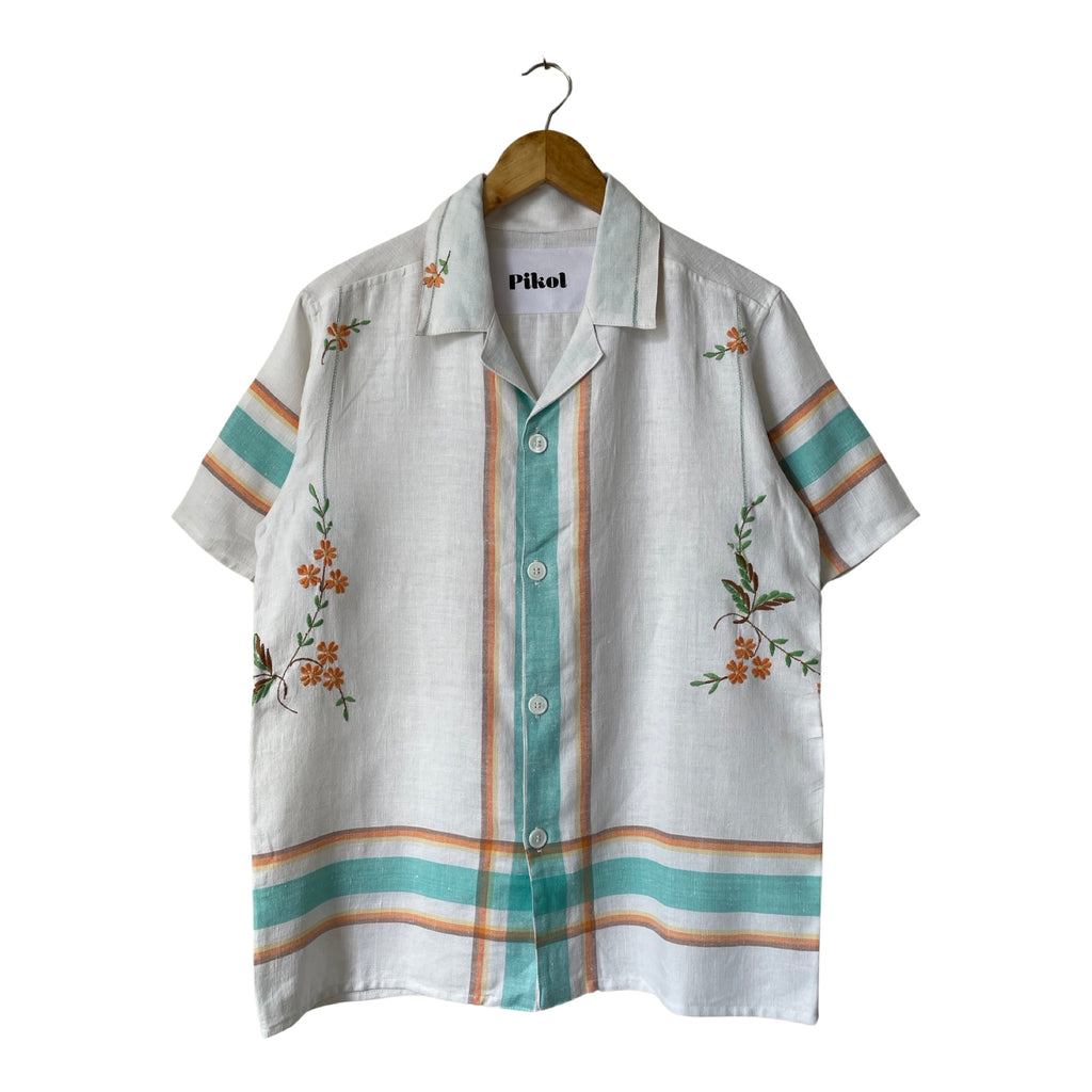 60s Floral Stripe