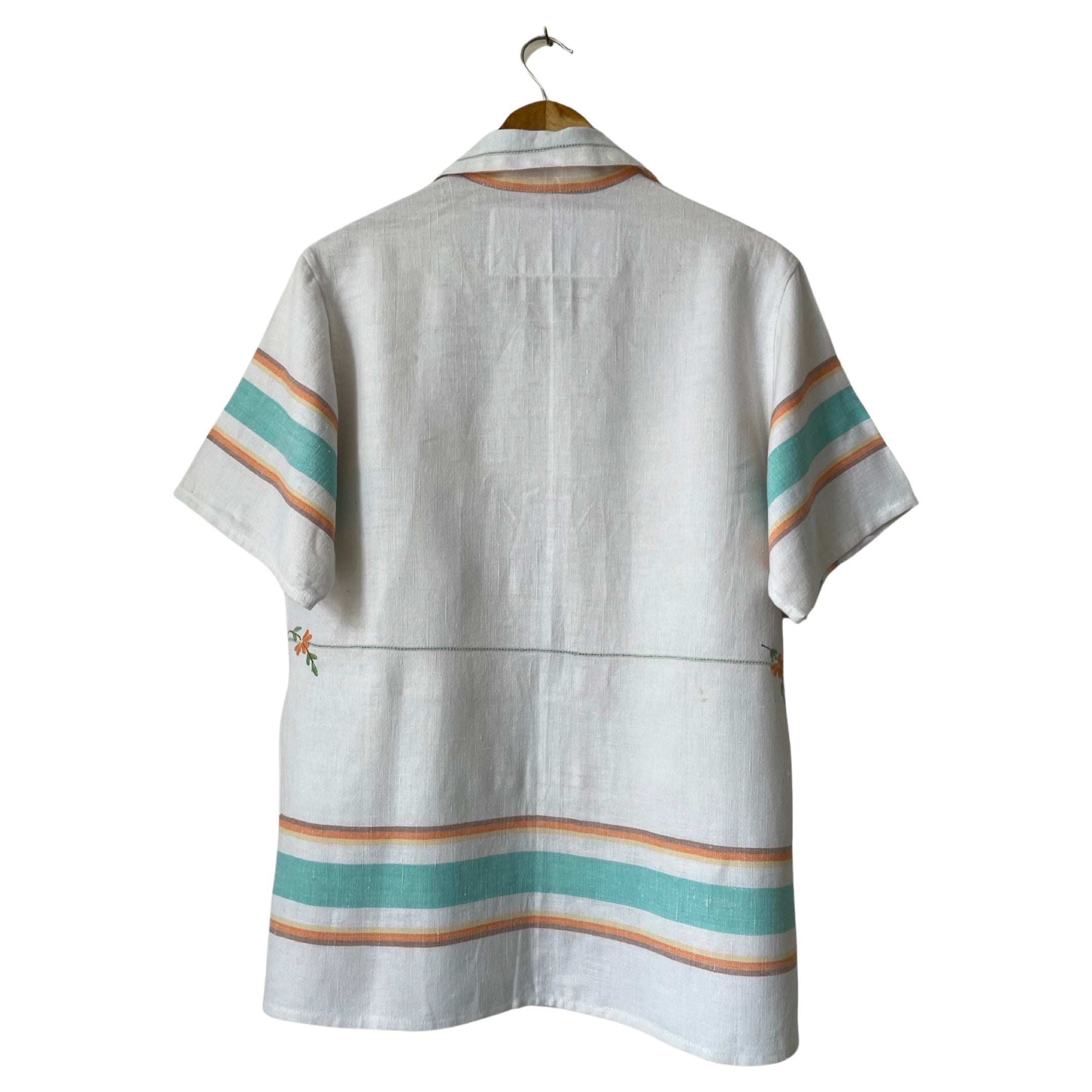 60s Floral Stripe