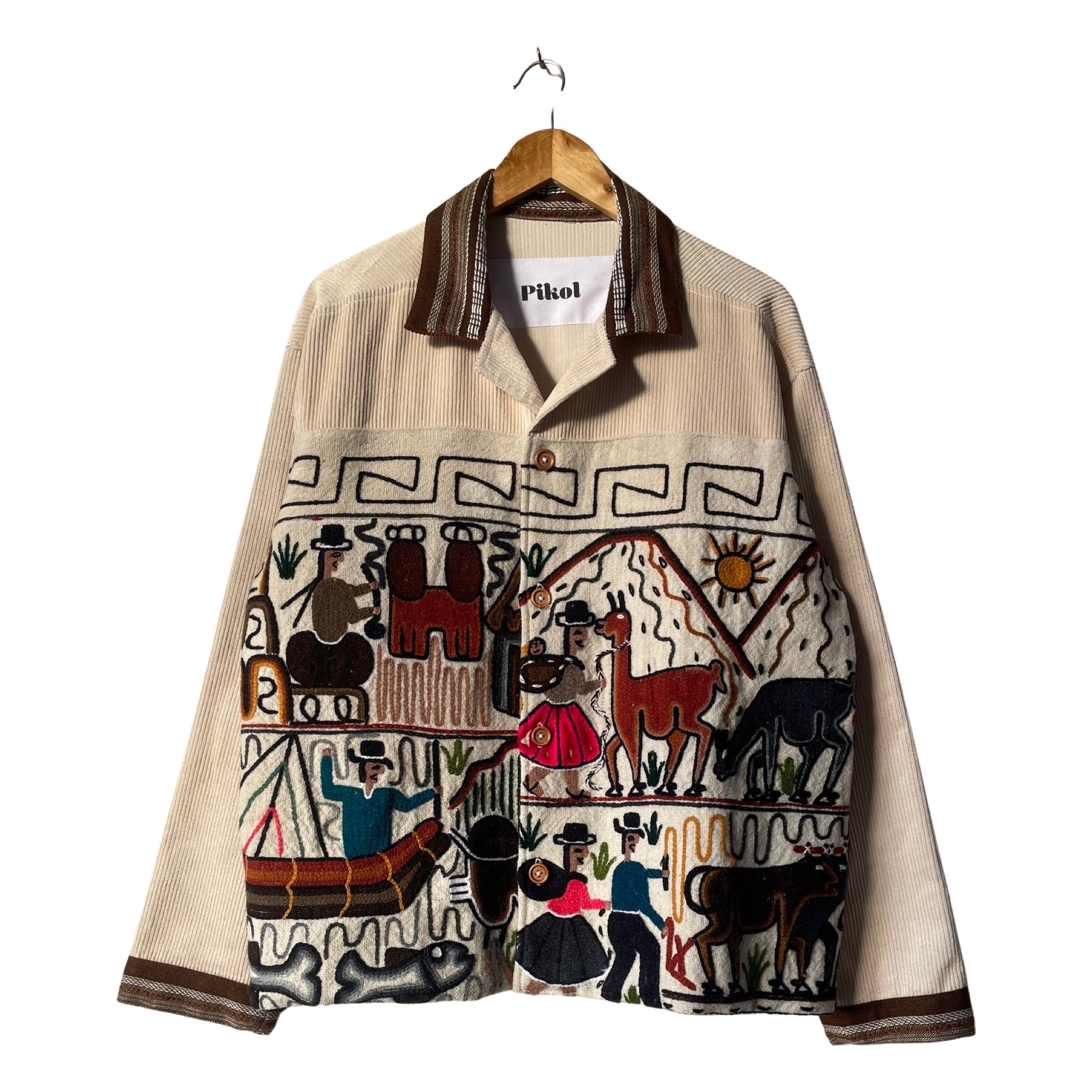 Cord Peruvian Tapestry Overshirt