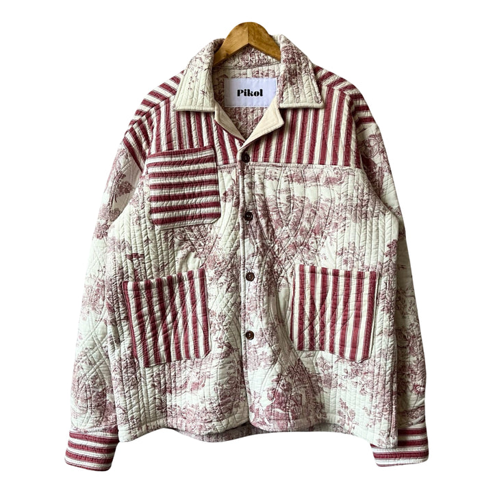 Striped French Quilt Jacket 1