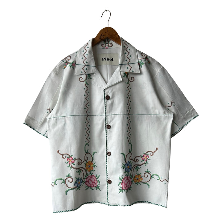 1960s Floral Cross-stitch