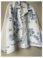 Cross Stitch Blue Willow