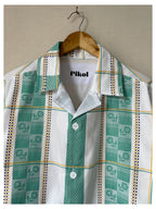 Green Floral Check