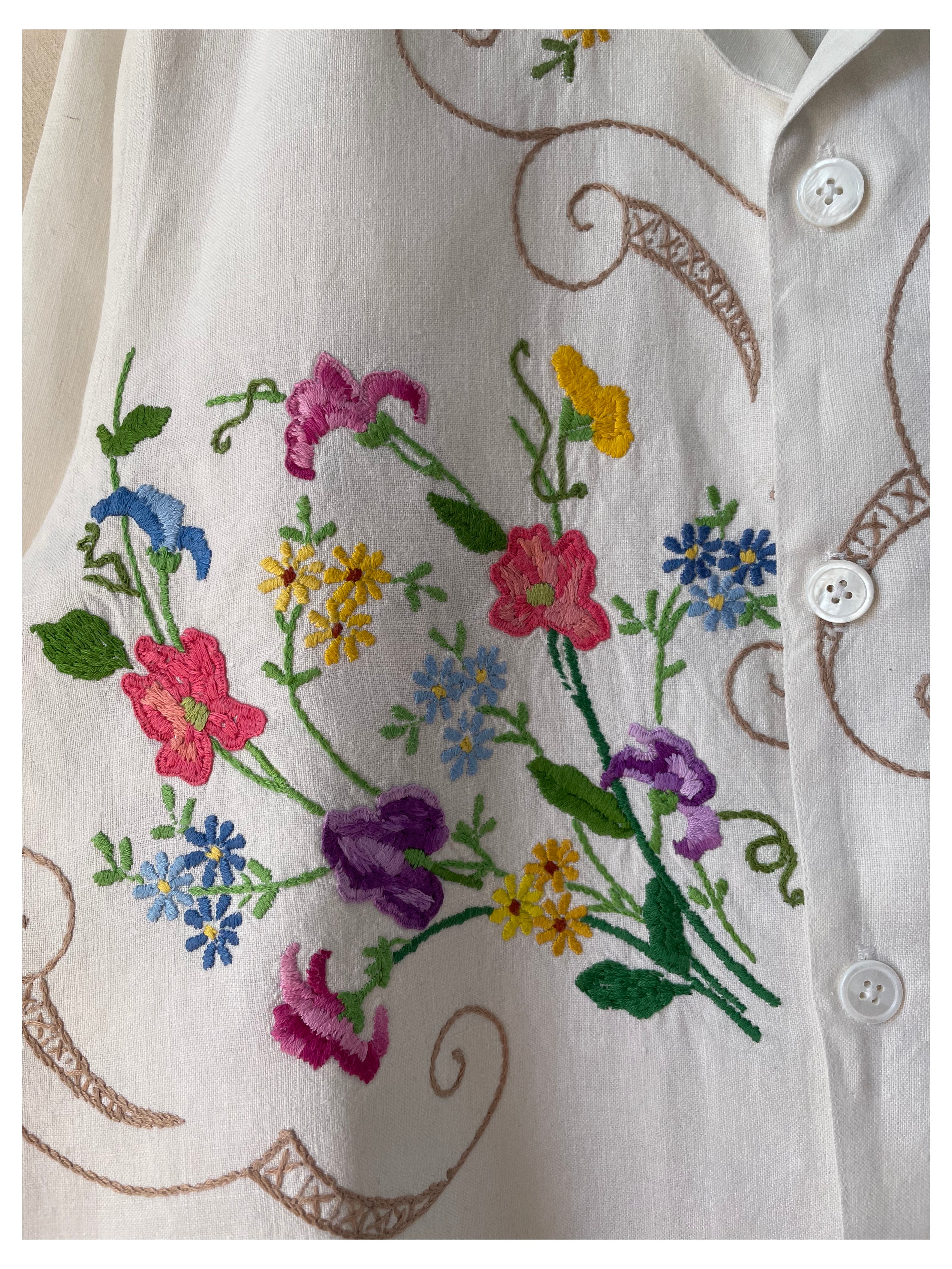 Antique Cropped Floral