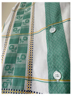 Green Floral Check