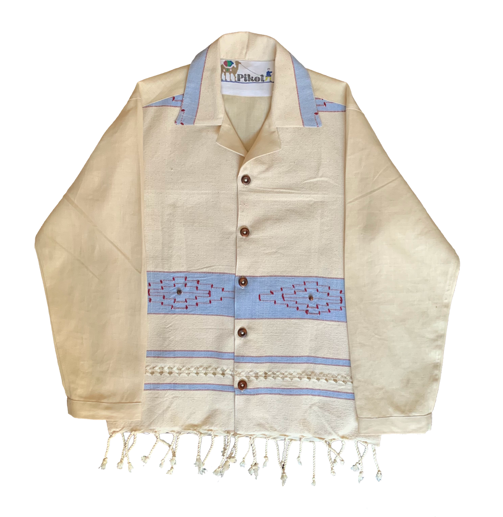 Tasselled Blanket Shirt
