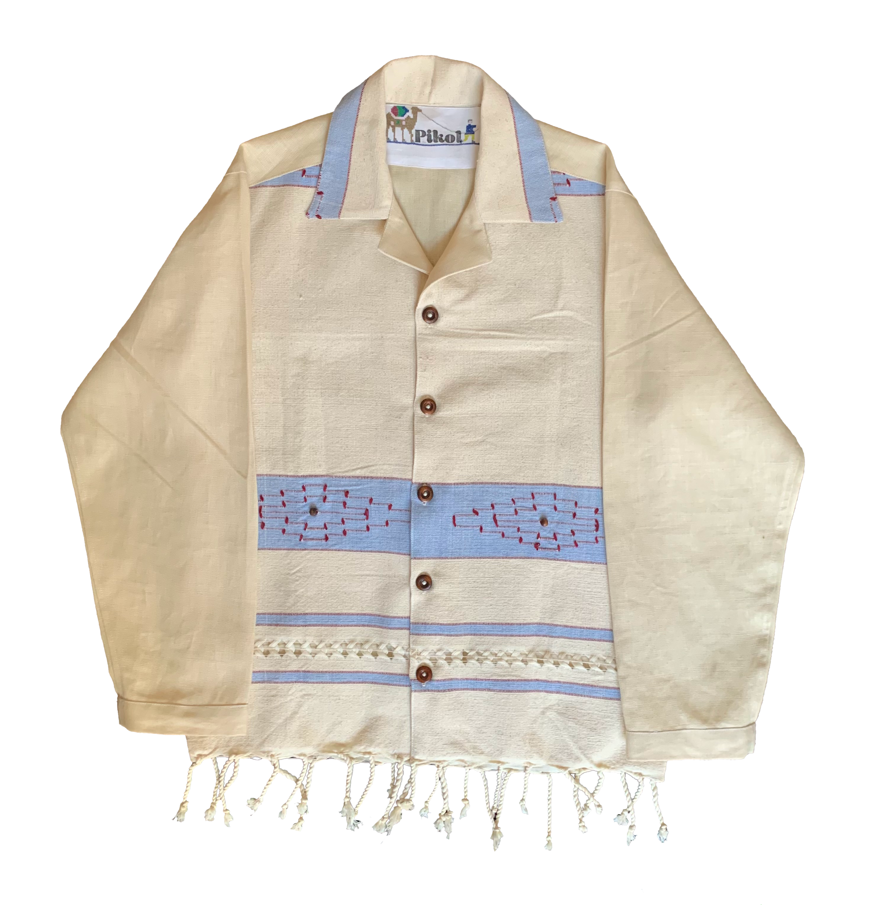 Tasselled Blanket Shirt