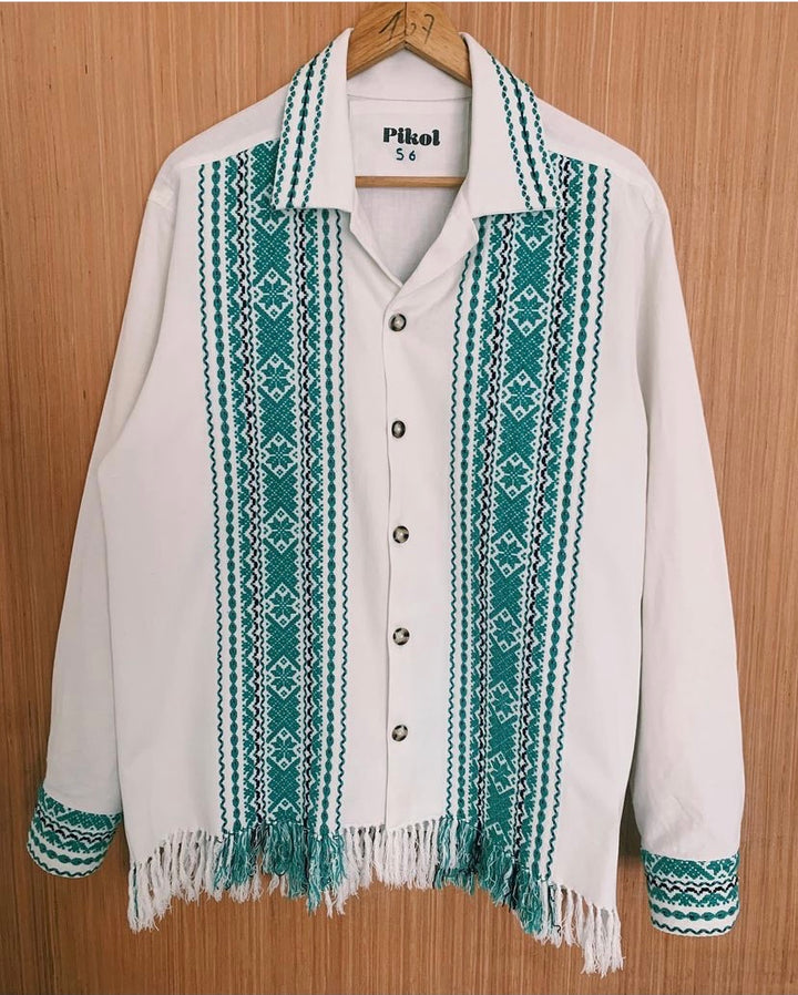 56. Fringed Bowling Overshirt