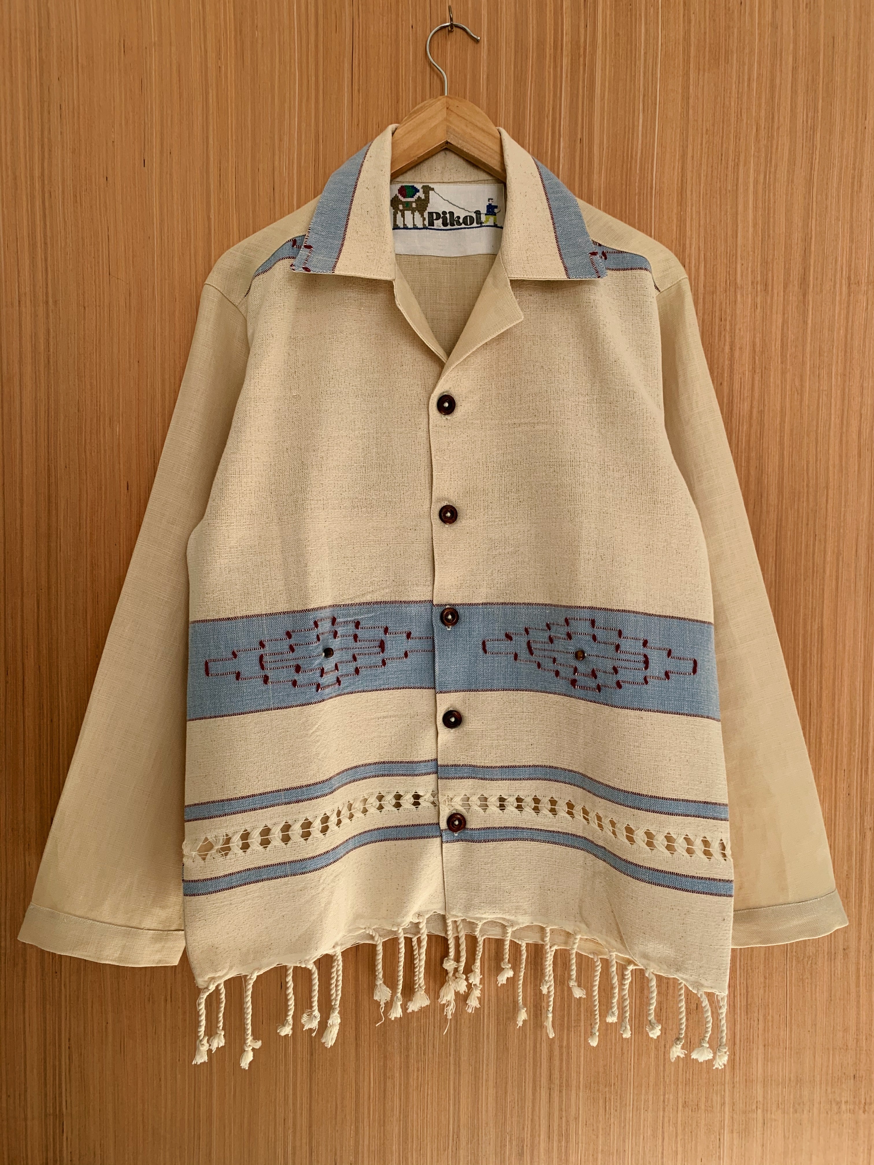 Tasselled Blanket Shirt